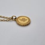 Robuuste Gouden Colombiaanse munt ketting