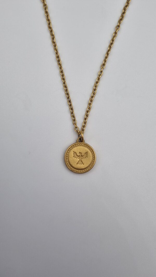 Robuuste Gouden Colombiaanse munt ketting - Afbeelding 4