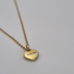 Hartje ketting met colombiaans landje gepersonaliseerd - Colombian Jewelry