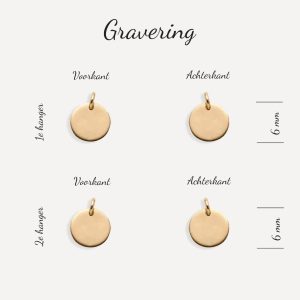 Alternative view of Ketting met twee kleine hangers