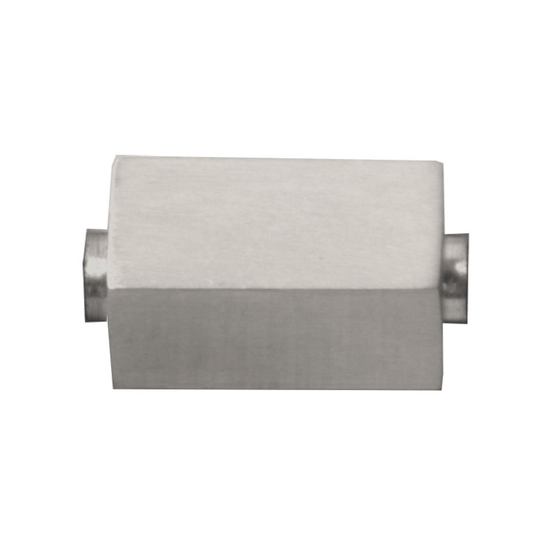 Losse vierkante kraal zilver