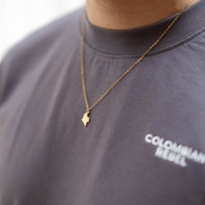 Colombiaanse ketting met hanger van Colombia landje